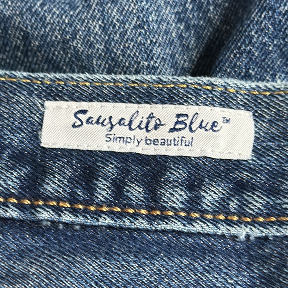 Levi's x Sausalito Blue Upcycled Patchwork 501 Denim Blue Jeans Size 29 x 30 - Picture 6 of 8